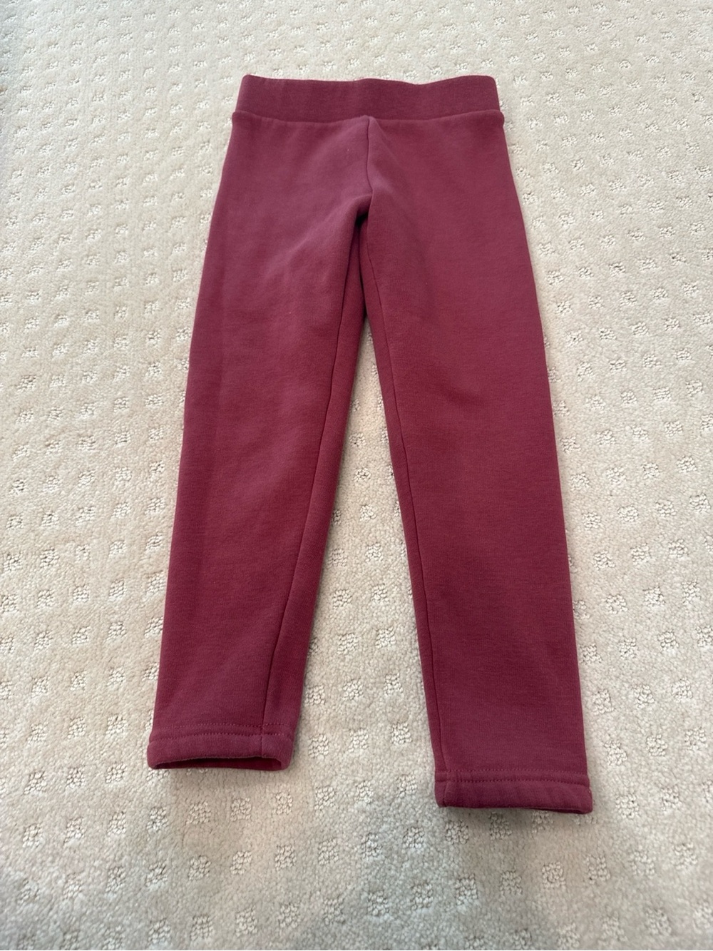 Old Navy Girls Cozy-Lined Leggings Size 6/7 Burgundy
